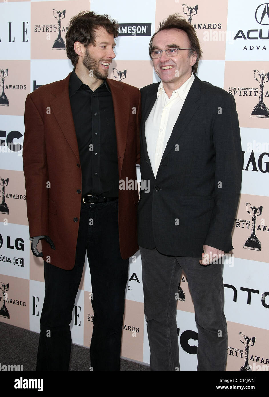 ARON RALSTON Danny Boyle 2011 FILM INDEPENDENT SPIRIT AWARDS arrivi a Los Angeles California USA 26 febbraio 2011 Foto Stock