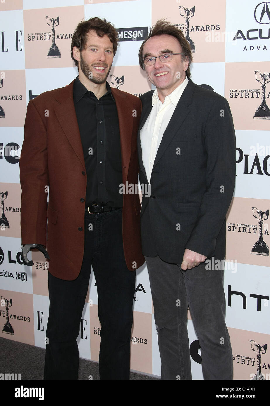 ARON RALSTON Danny Boyle 2011 FILM INDEPENDENT SPIRIT AWARDS arrivi a Los Angeles California USA 26 febbraio 2011 Foto Stock