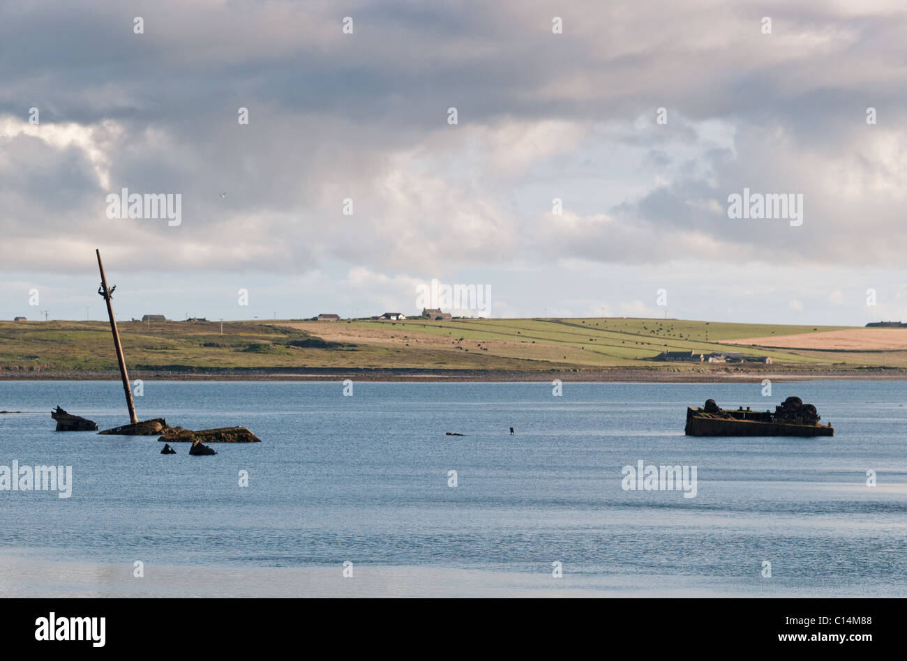 La SCAPA flusso isole Orcadi Scozia REGNO UNITO Foto Stock