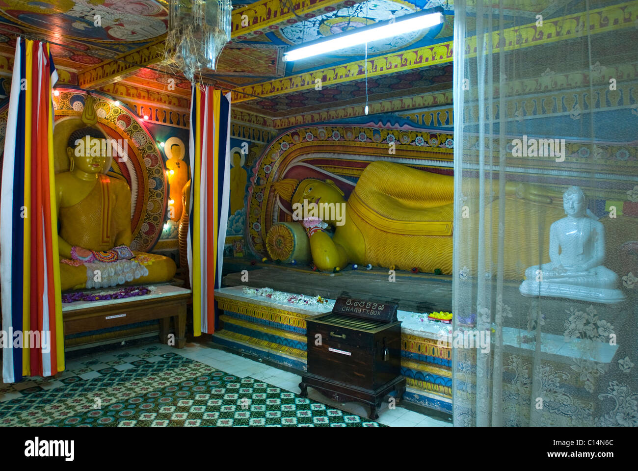 Tempio del Sacro Dente posizione, Kandy, Sri Lanka Foto Stock