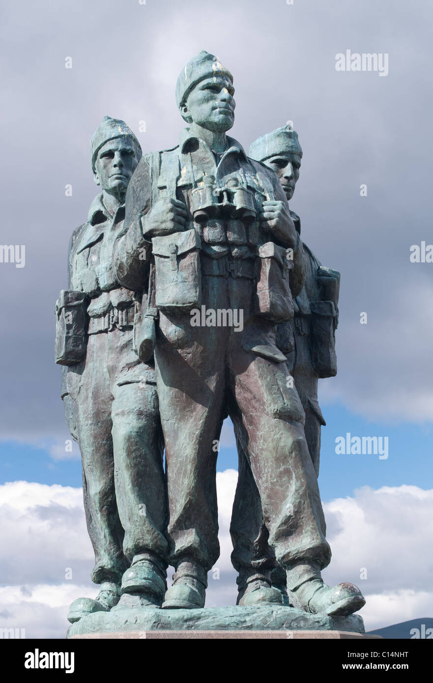 Le forze speciali monumento Fort William Scozia Scotland Regno Unito Foto Stock