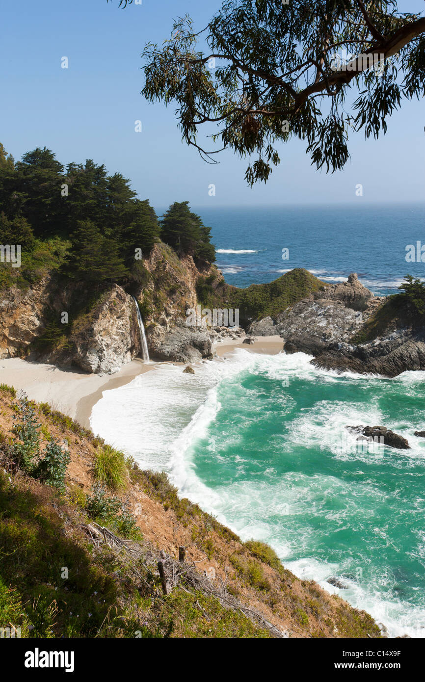 McWay cade a Julia Pfeiffer Burns State Park a Big Sur, CA Foto Stock