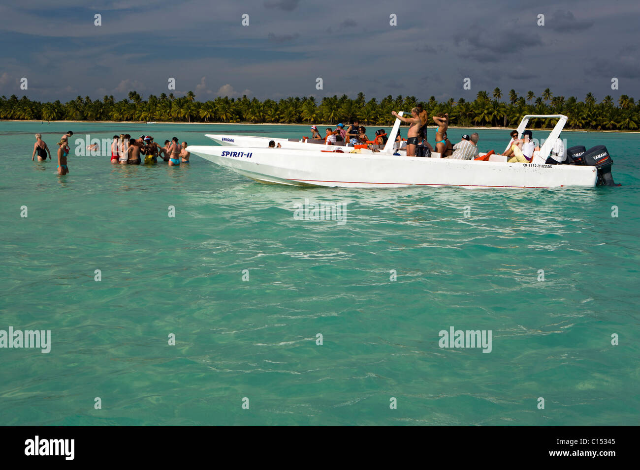 Escursione in barca NELLA REPUBBLICA DOMINICANA Foto Stock