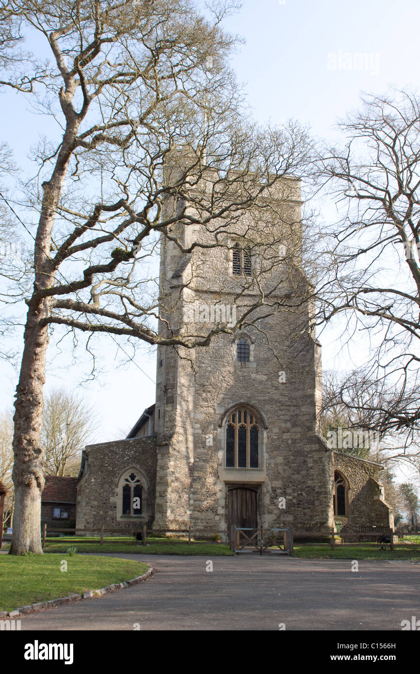 Santa Maria la Vergine in Weston Turville nr Wendover, Buckinghamshire Foto Stock