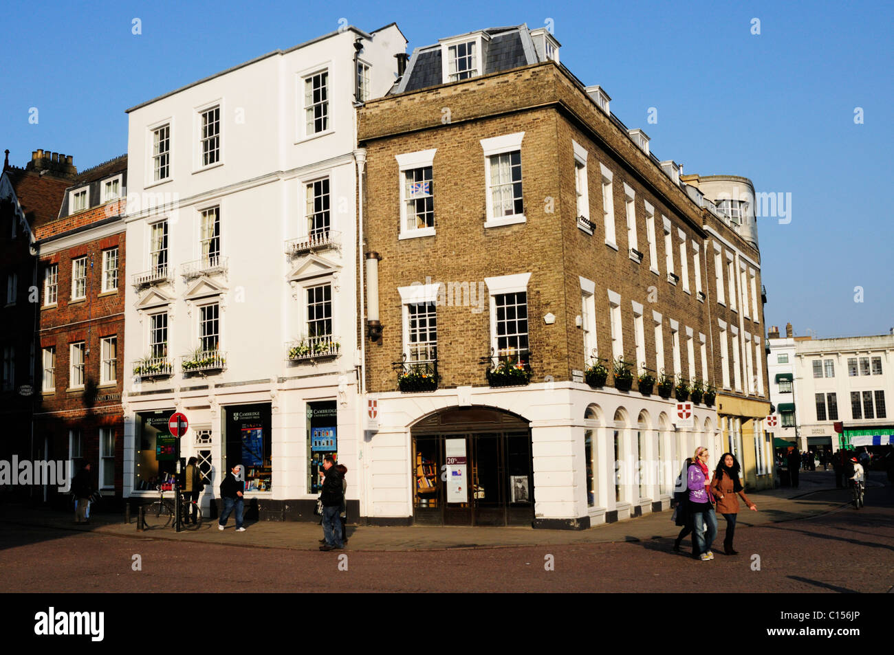 Cambridge University Press Bookshop, 1 Trinity Street, Cambridge, Inghilterra, Regno Unito Foto Stock