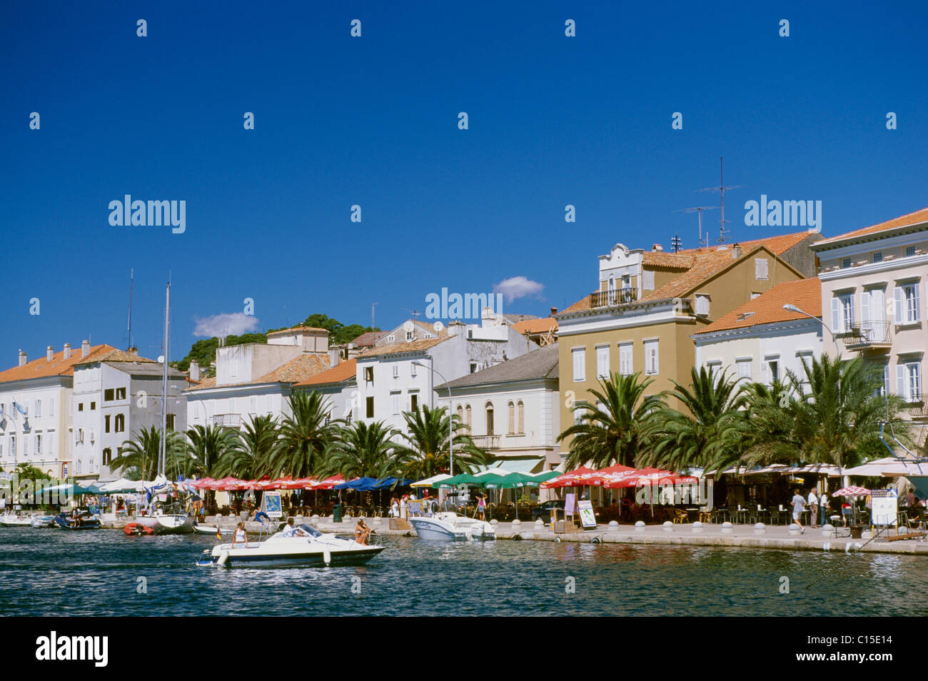 Porto, Mali Losinj, isola di Losinj, Istria, Croazia Foto Stock