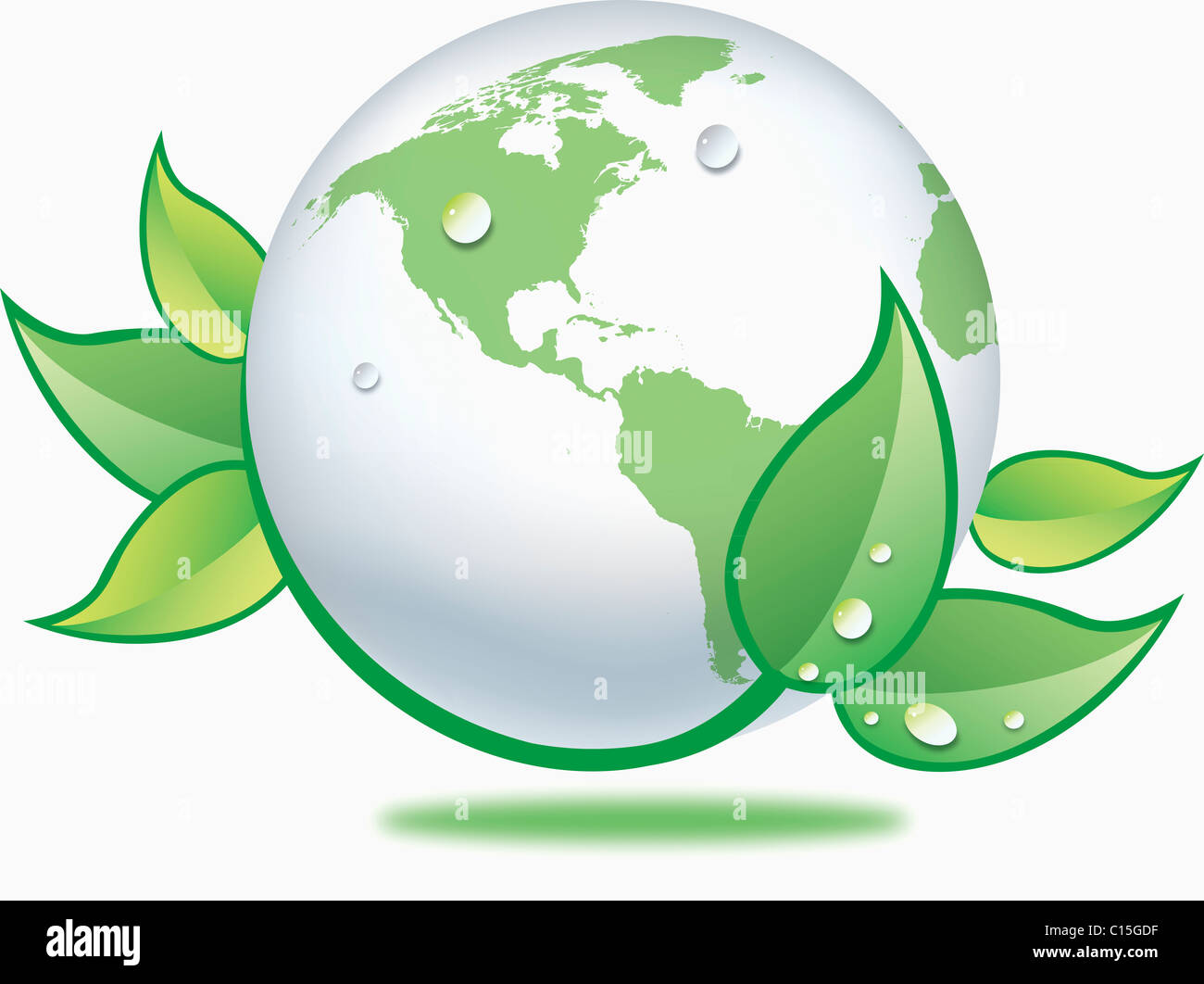 Terra verde eco friendly Foto Stock