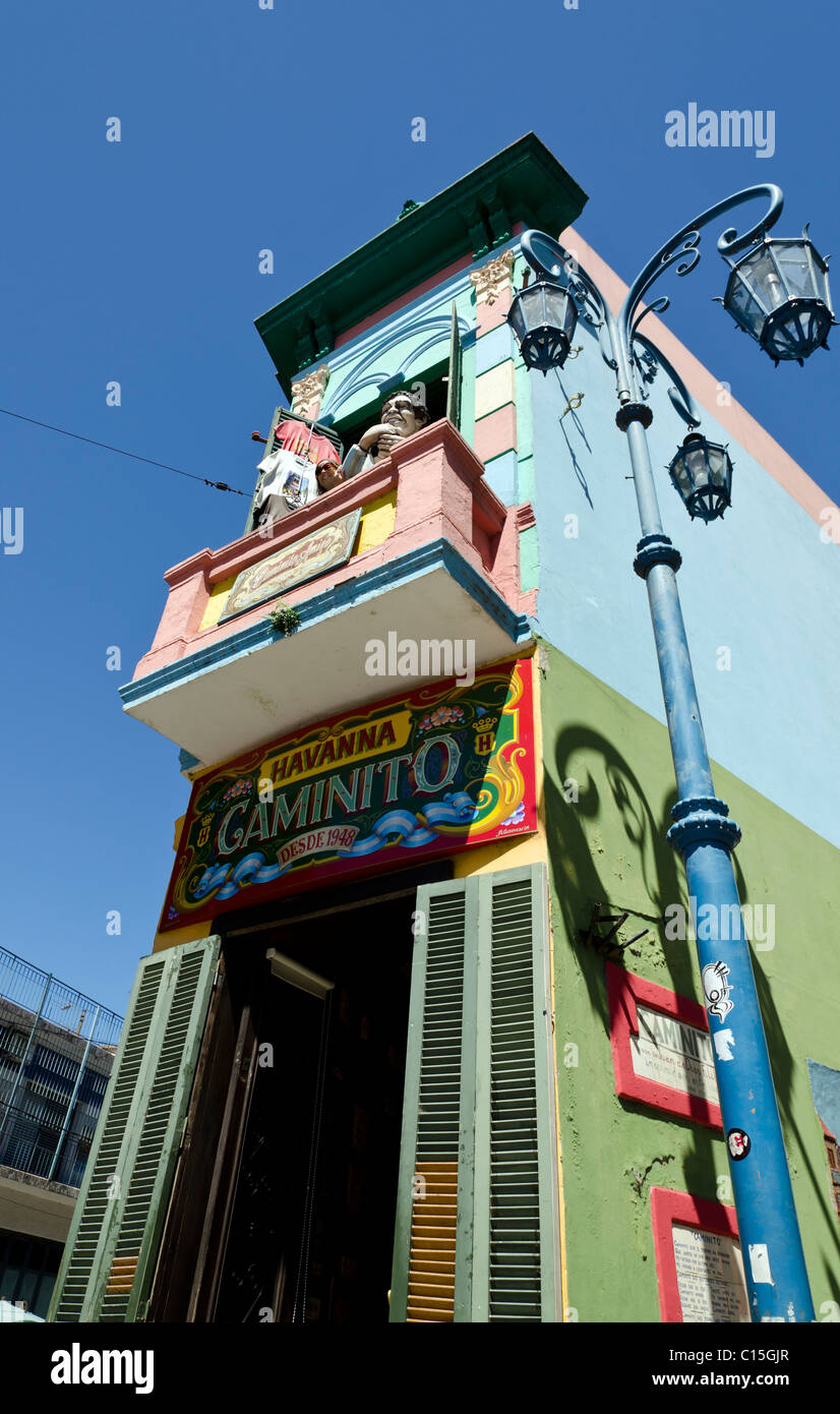 Edificio in Caminito, La Boca, Buenos Aires, Argentina Foto Stock