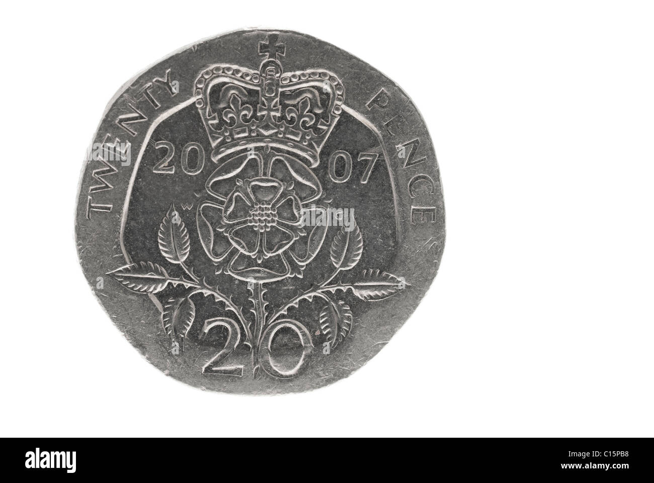 Venti Pence Coin Foto Stock