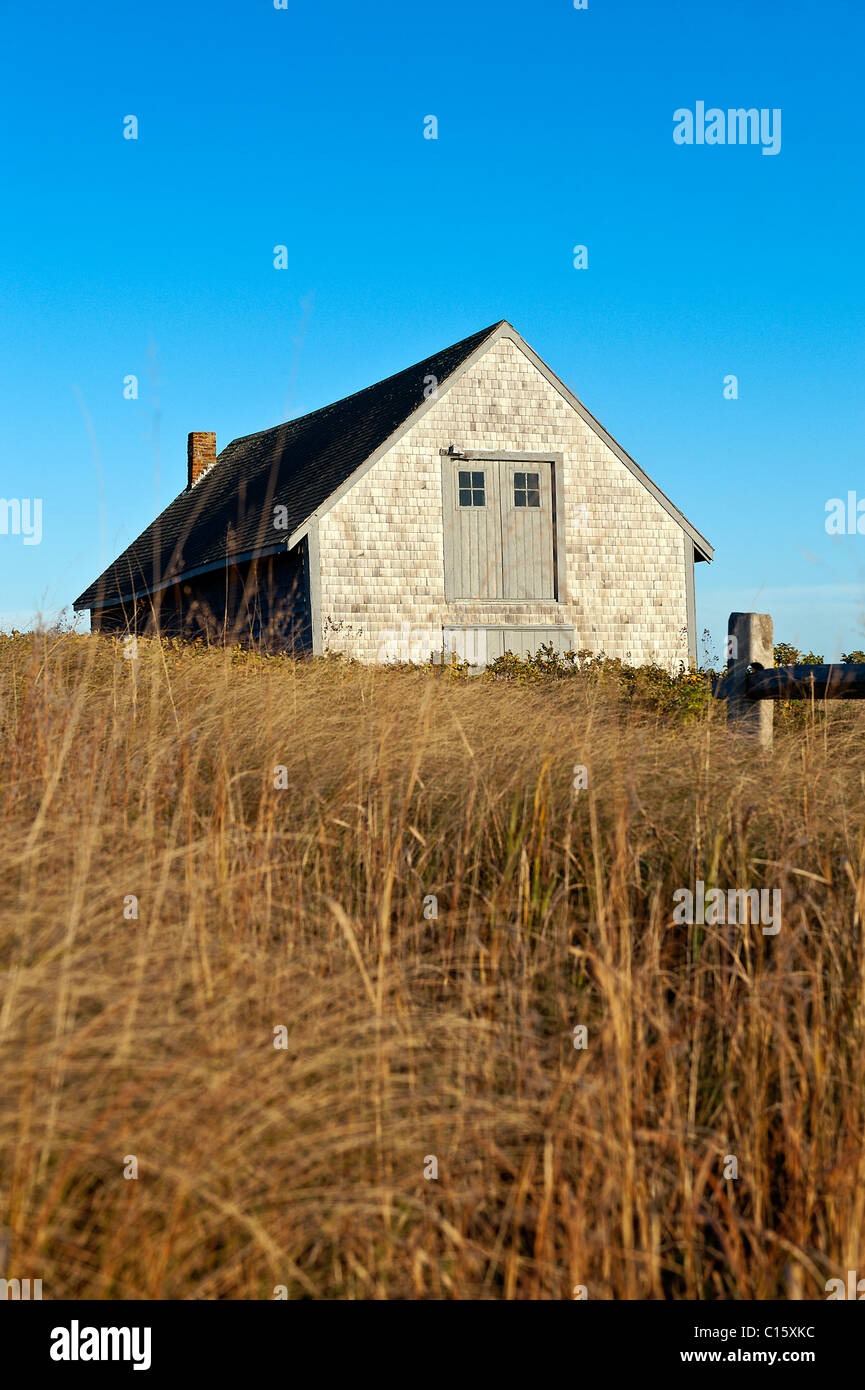 Boat House e porto di chatham, cape cod, ma Foto Stock