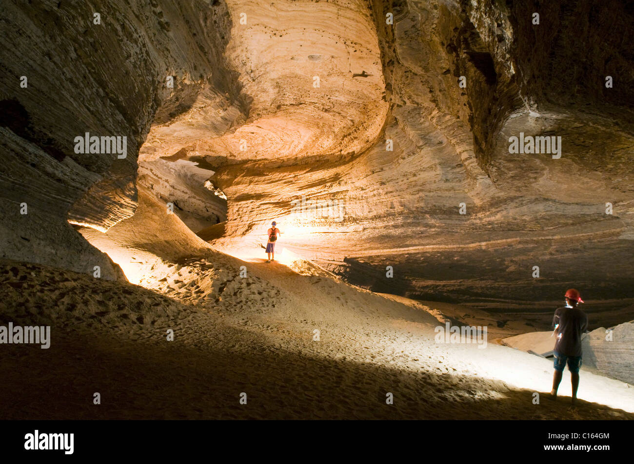 Caverna da Torrinha, un sistema di caverne nella Chapada Diamantina National Park, Bahia, Brasile, Sud America Foto Stock