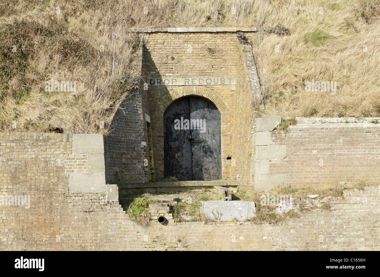 Il Drop Redoubt Fortino Napoleonico a Dover in Kent Foto Stock