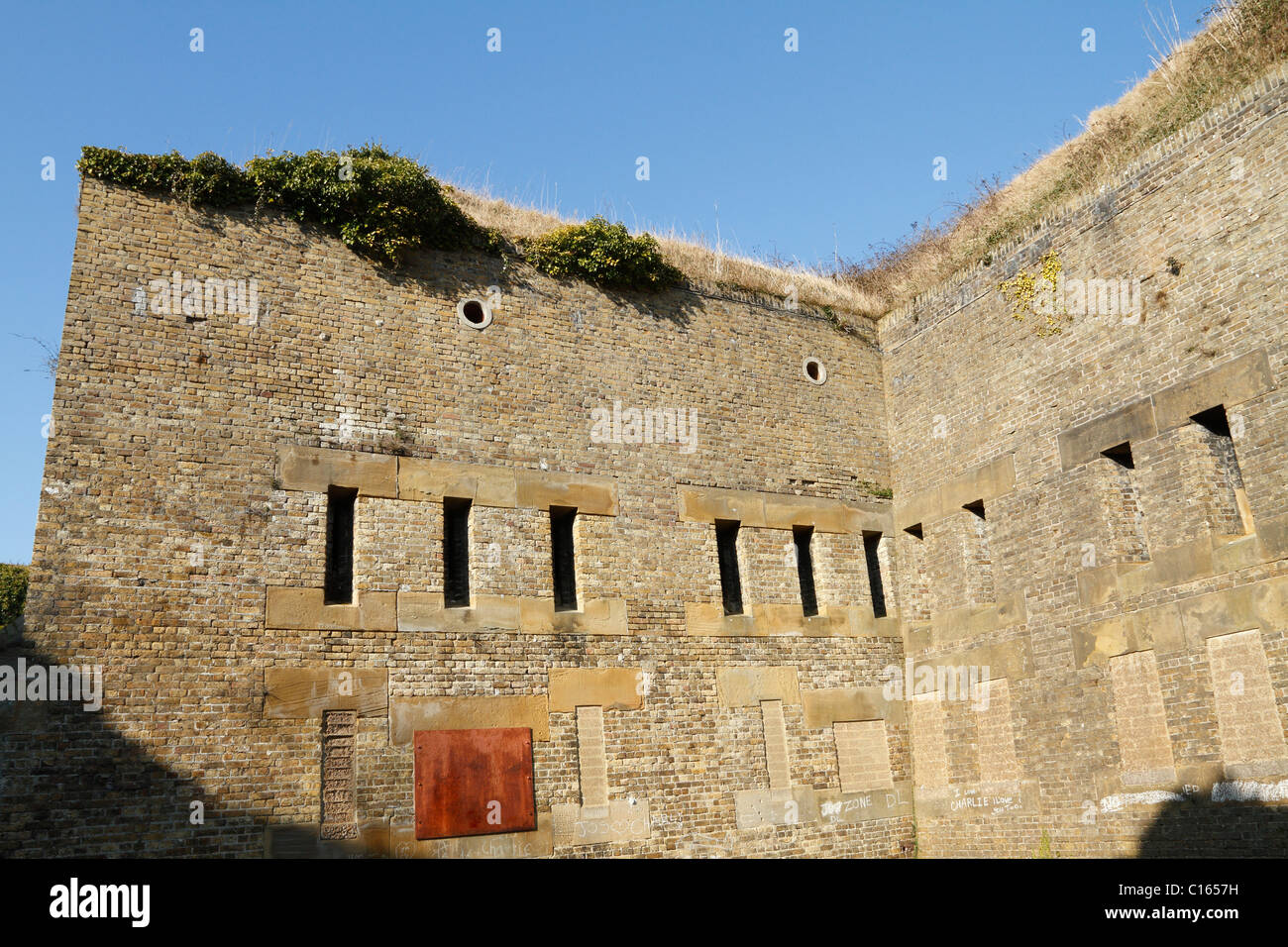 Il Drop Redoubt Fortino Napoleonico a Dover in Kent Foto Stock