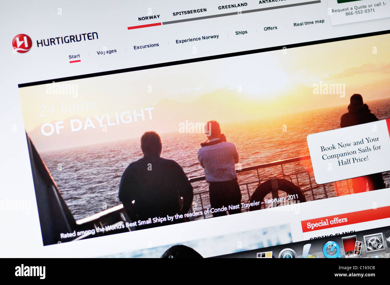 Hurtigruten cruise line sito web Foto Stock