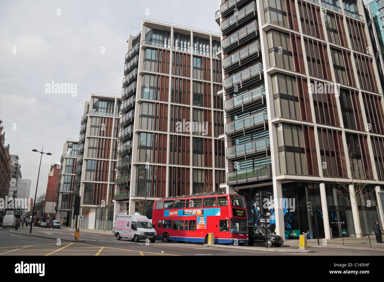 Più costosi di proprietà nel centro di Londra, Hyde Park, Knightsbridge di Londra, Regno Unito. Foto Stock