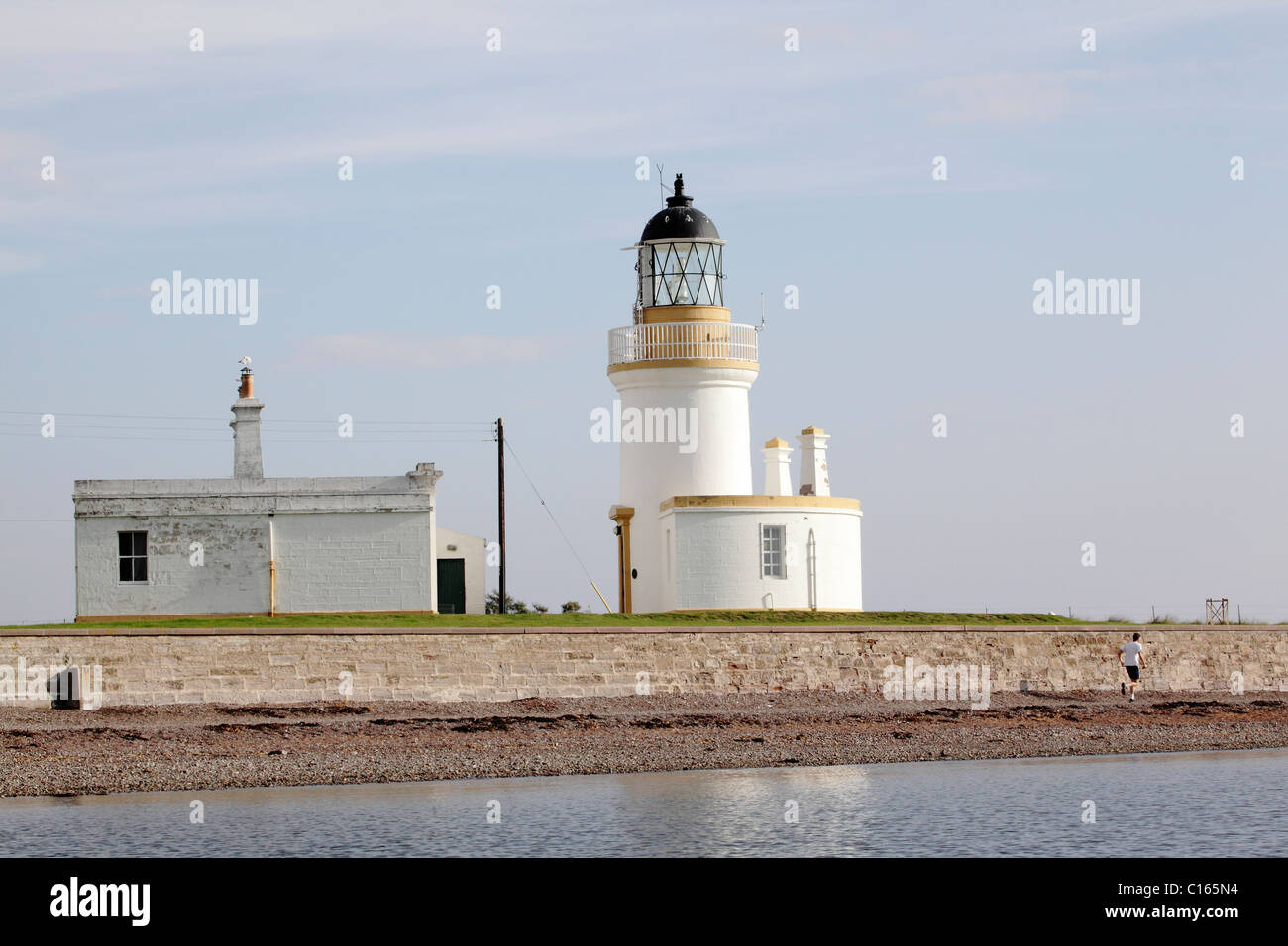 Il faro di Chanonry Point, Black Isle, Scozia, Settembre 2010 Foto Stock