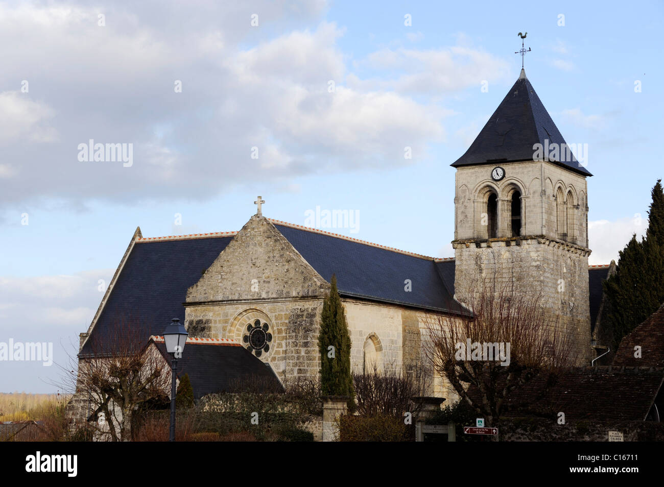 Sache,luogo Alexander Calder,Indre River Valley,della Valle della Loira,Indre-et-Loire,Francia,l'Europa, la chiesa romana Foto Stock