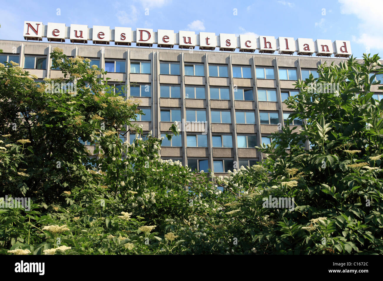 Neues Deutschland Publishing Company, Berlino, Germania, Europa Foto Stock