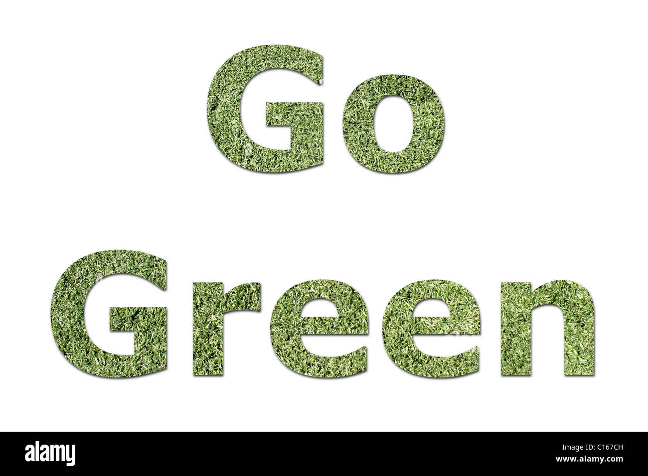 Go Green Foto Stock