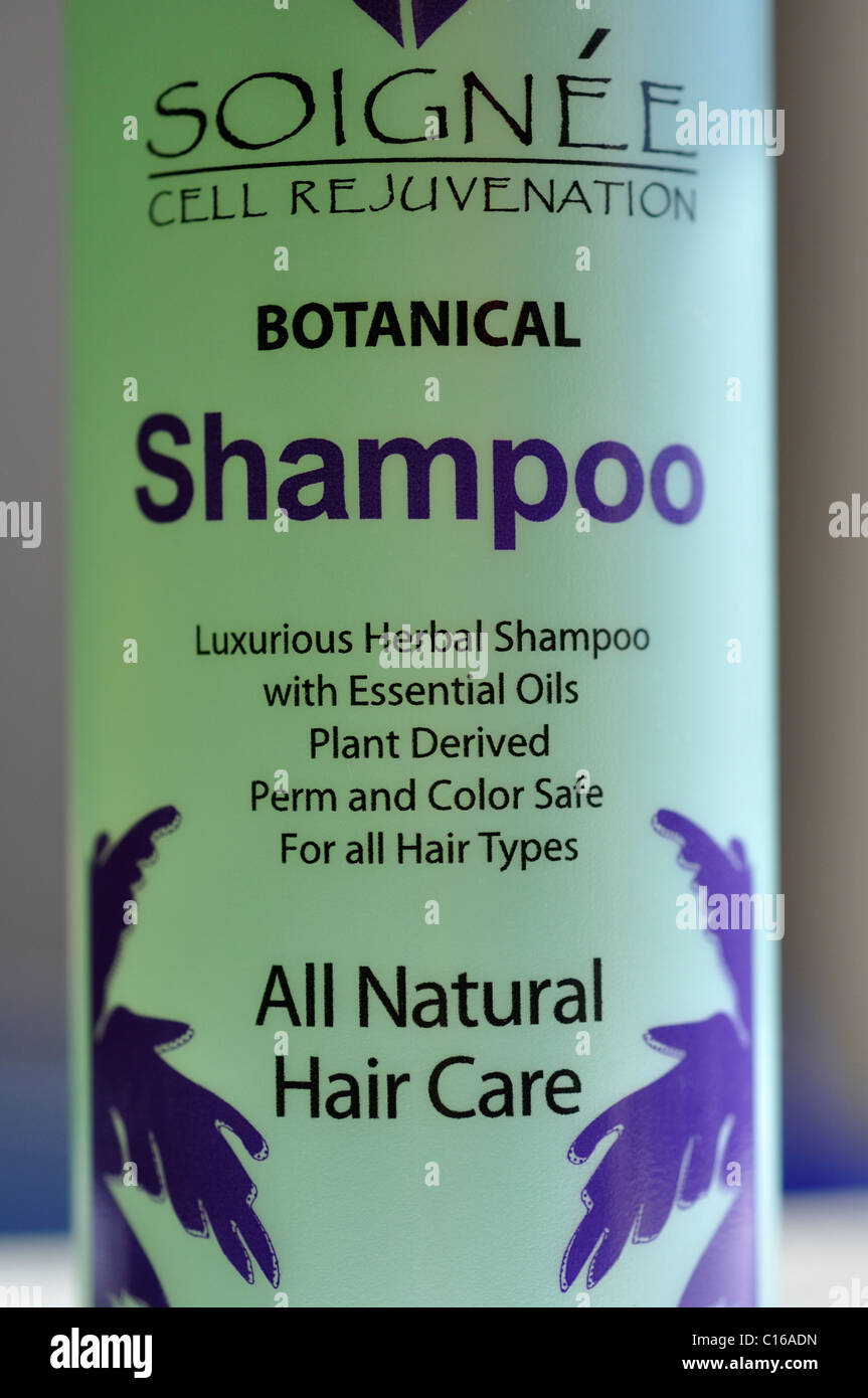 Tutti naturali shampoo per capelli Foto Stock
