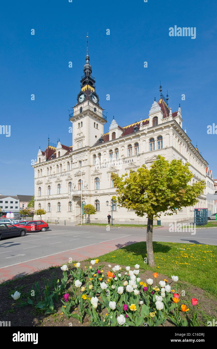 Il municipio, Laa an der Thaya, Weinviertel, Austria Inferiore, Austria, Europa Foto Stock