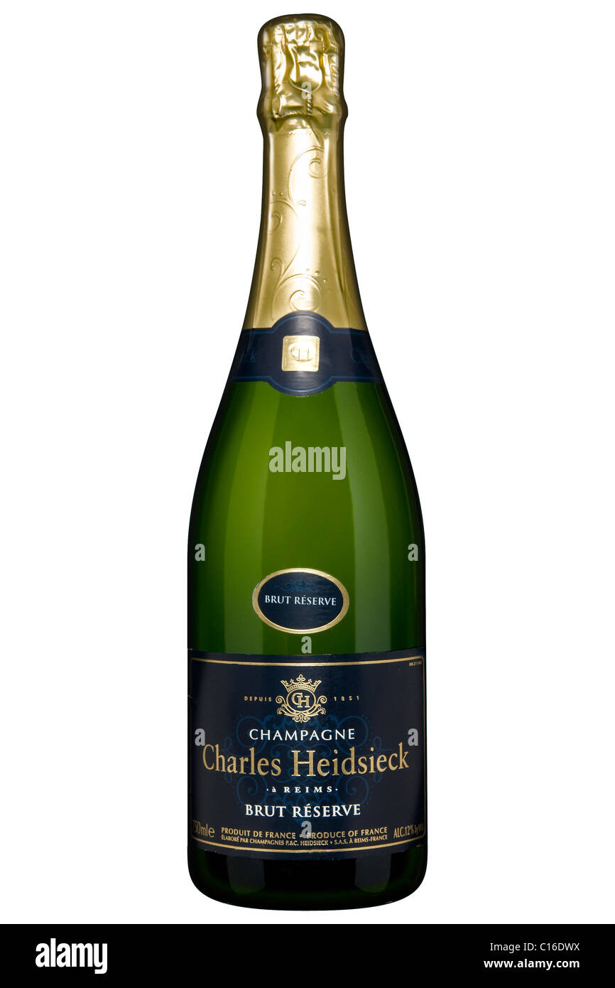 Charles Heidsieck, BRUT RISERVA, bottiglia di Champagne Foto Stock