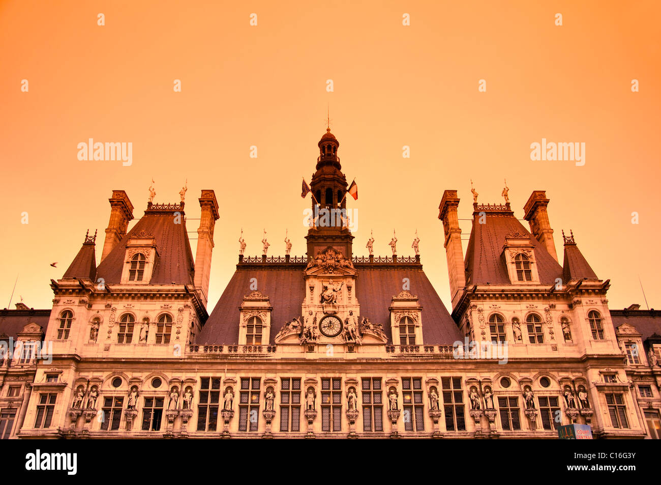 Hôtel de Ville - city hall - Parigi, Francia Foto Stock