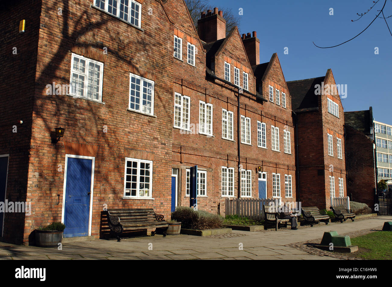 Tini di filtrazione Yard Museum, Nottingham, Inghilterra, Regno Unito Foto Stock