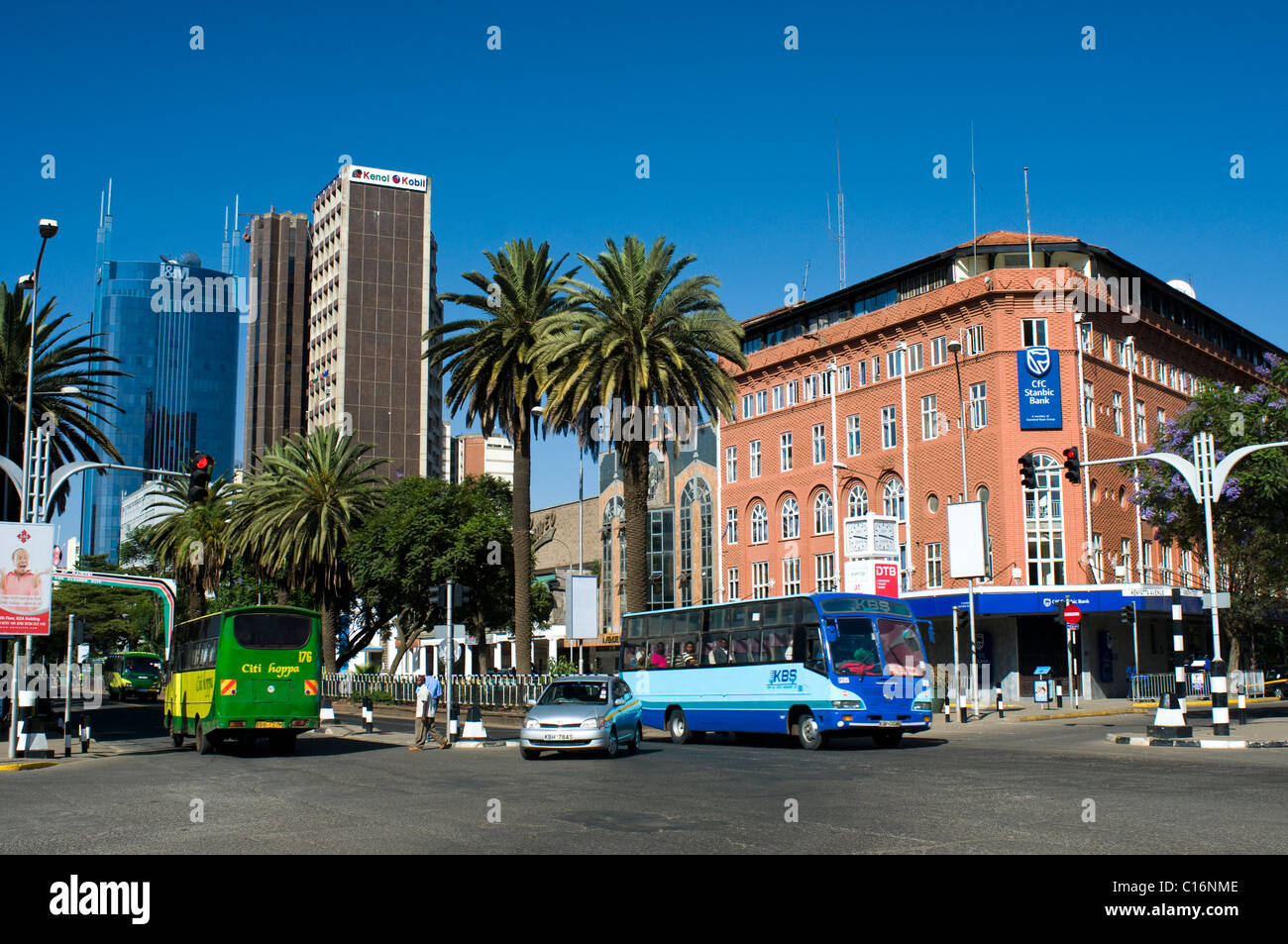 Jomo Kenyatta Avenue Nairobi Kenya Foto Stock
