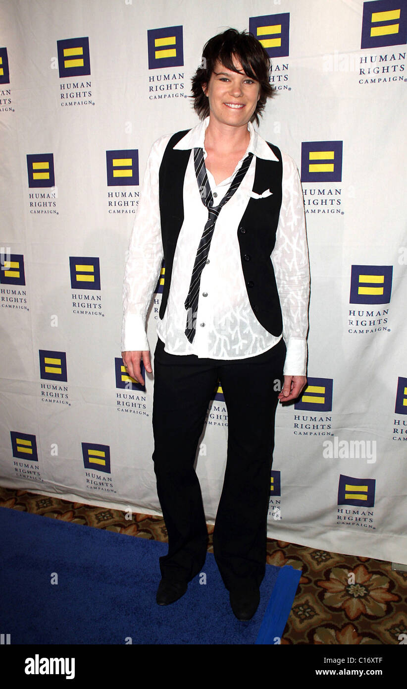 Michelle Wolff campagna di diritti dell'uomo il gala annuale e hero Awards tenutosi presso l'Hyatt Regency plaza hotel Los Angeles, Foto Stock