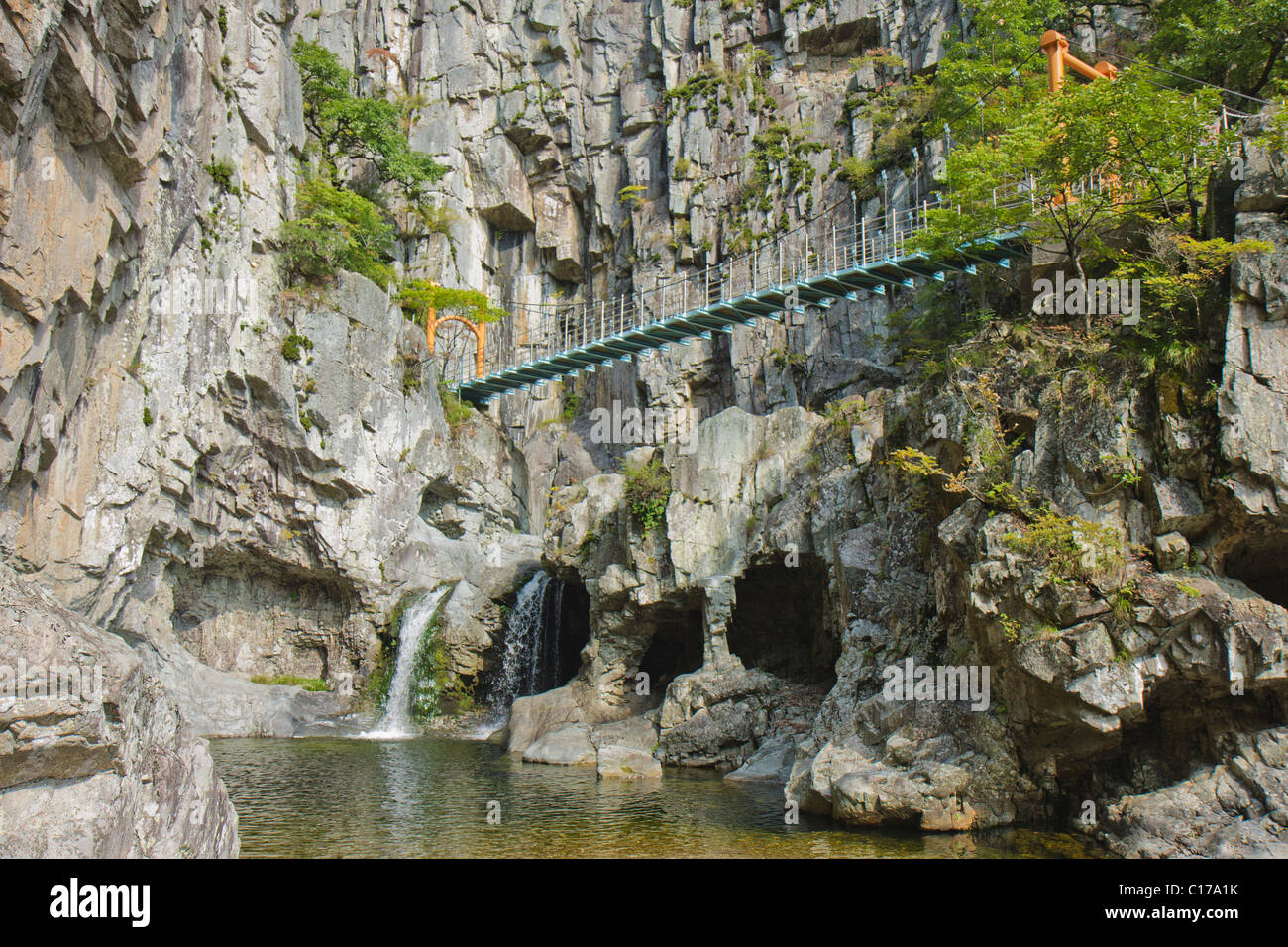 Gwaneum Falls, Bogyeongsa, Corea del Sud Foto Stock