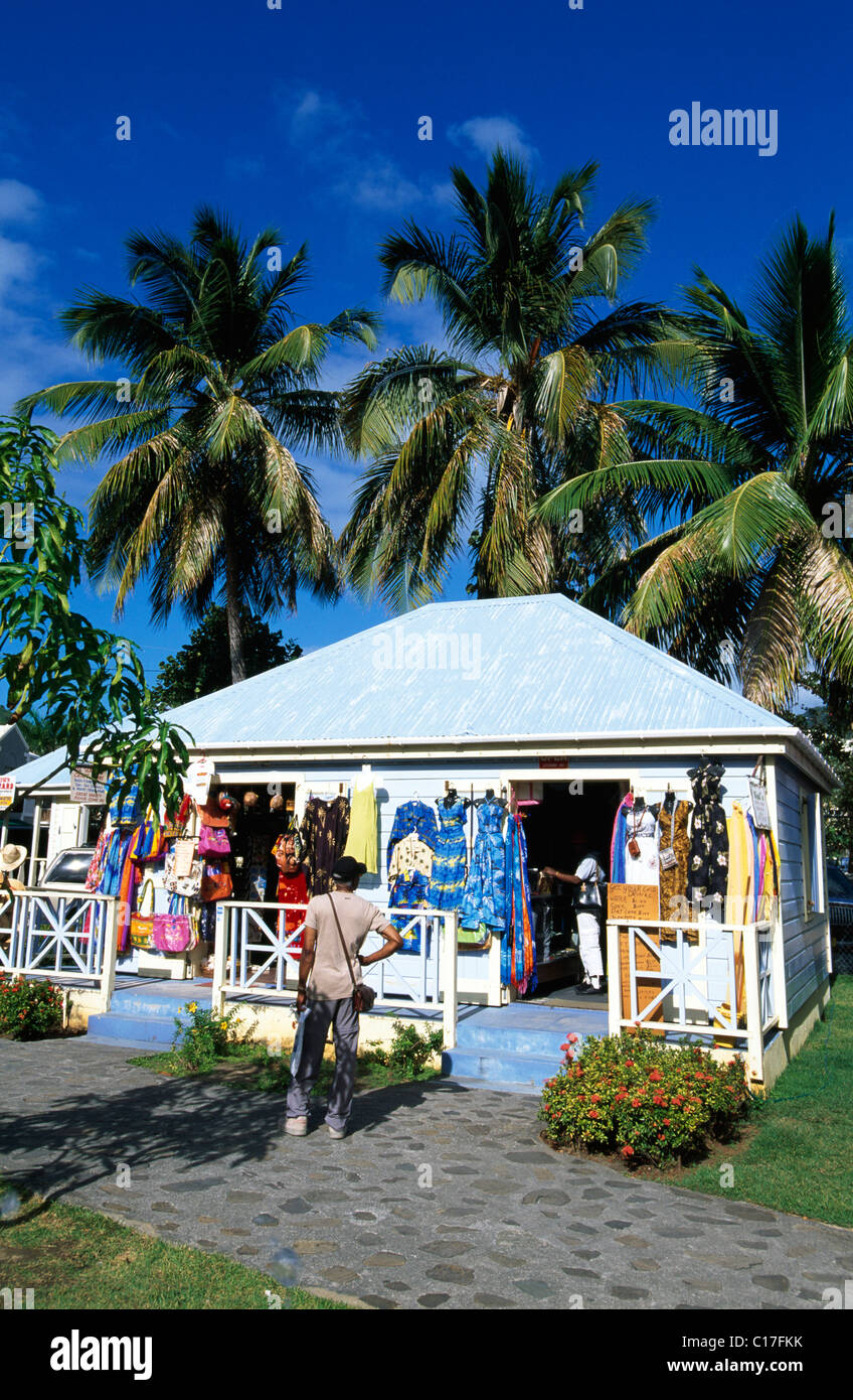 Negozio di colorati in Roadtown sull isola di Tortola, Isole Vergini Britanniche, Isole dei Caraibi Foto Stock