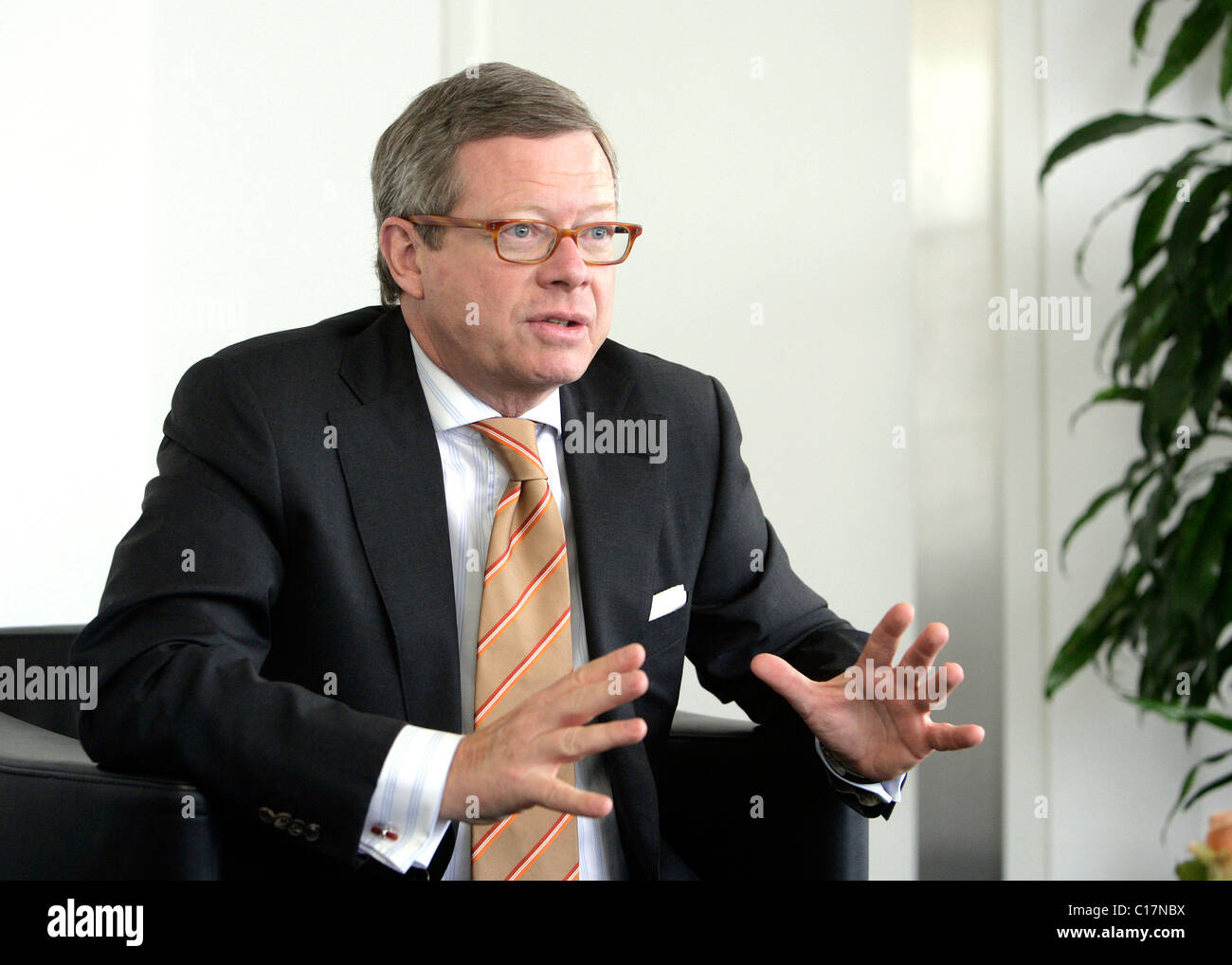 Wolfgang F. Driese, chief executive officer di DVB bank AG di Francoforte sul Meno, Hesse, Germania, Europa Foto Stock