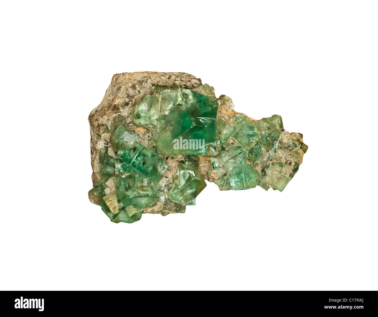 Fluorite verde da County Durham Regno Unito Foto Stock