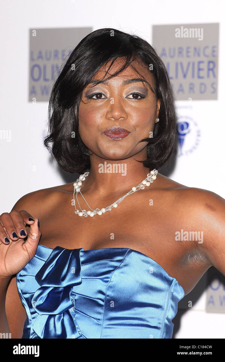 Patina Miller il Laurence Olivier Awards 2009 presso Grosvenor House - arrivi a Londra, Inghilterra - 08.03.09 Lia Toby / Foto Stock