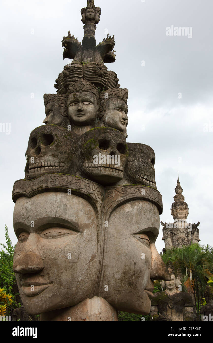 Xieng Khuan Buddha Park vicino a Vientiane, Laos Foto Stock