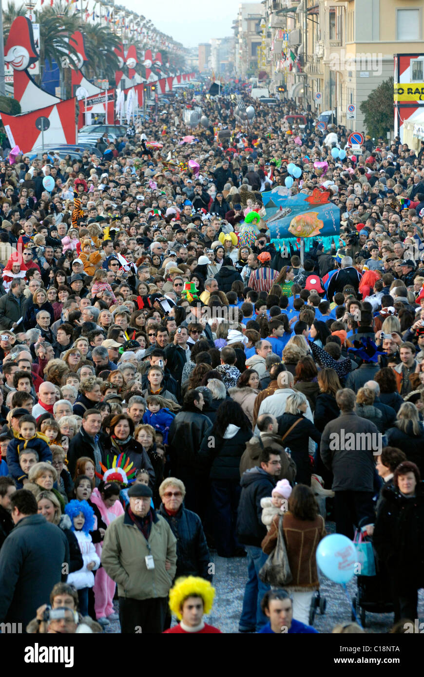 Il Carnevale di Viareggio Toscana Italia Foto Stock