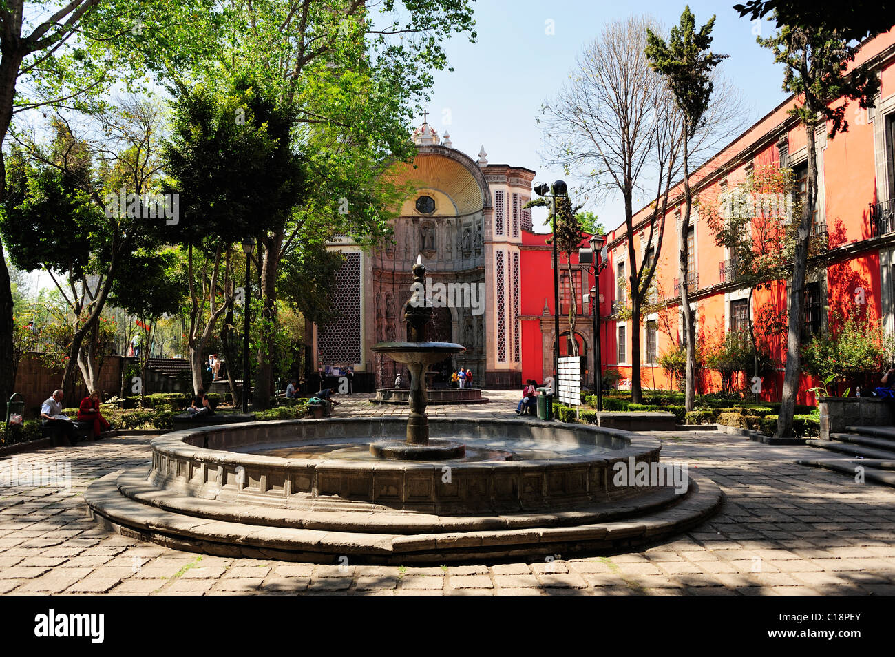 Iglisia de San Juan de Dios nel distretto di Alameda, Città del Messico, Messico Foto Stock