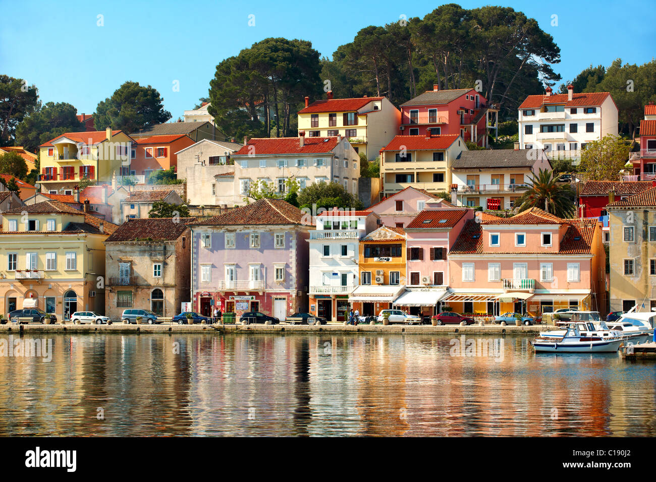 Mali Lošinj porto, Isola di Lošinj Croazia Foto Stock