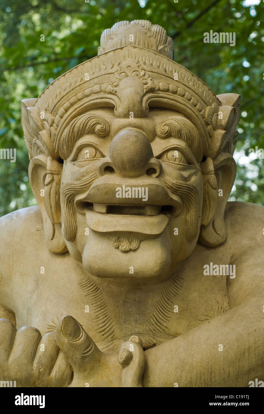Statua Balinese presso il Garten der Welt, Berlino Foto Stock