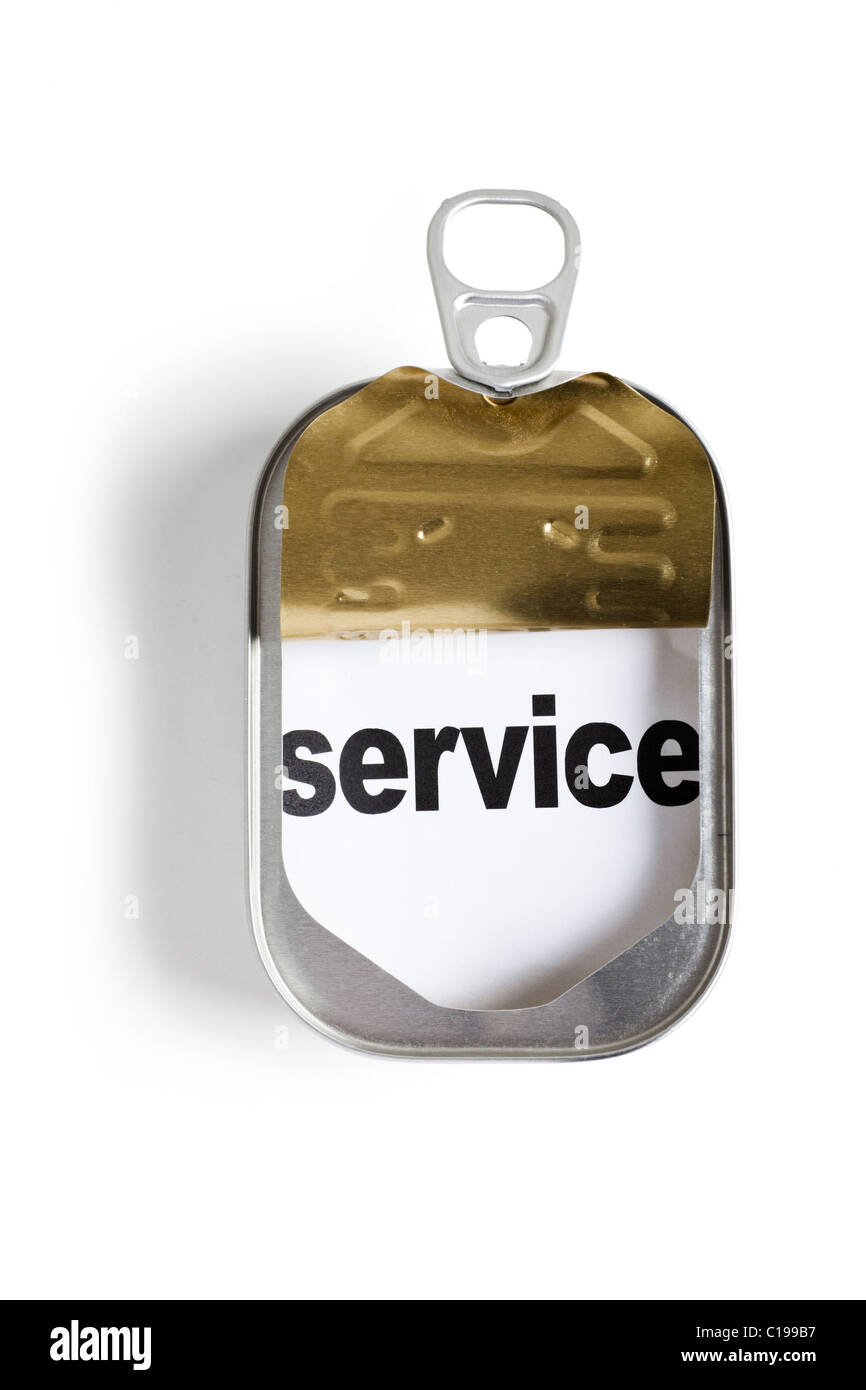 Possibile e la parola service, concetto di facilità e Assistenza tempestiva Foto Stock