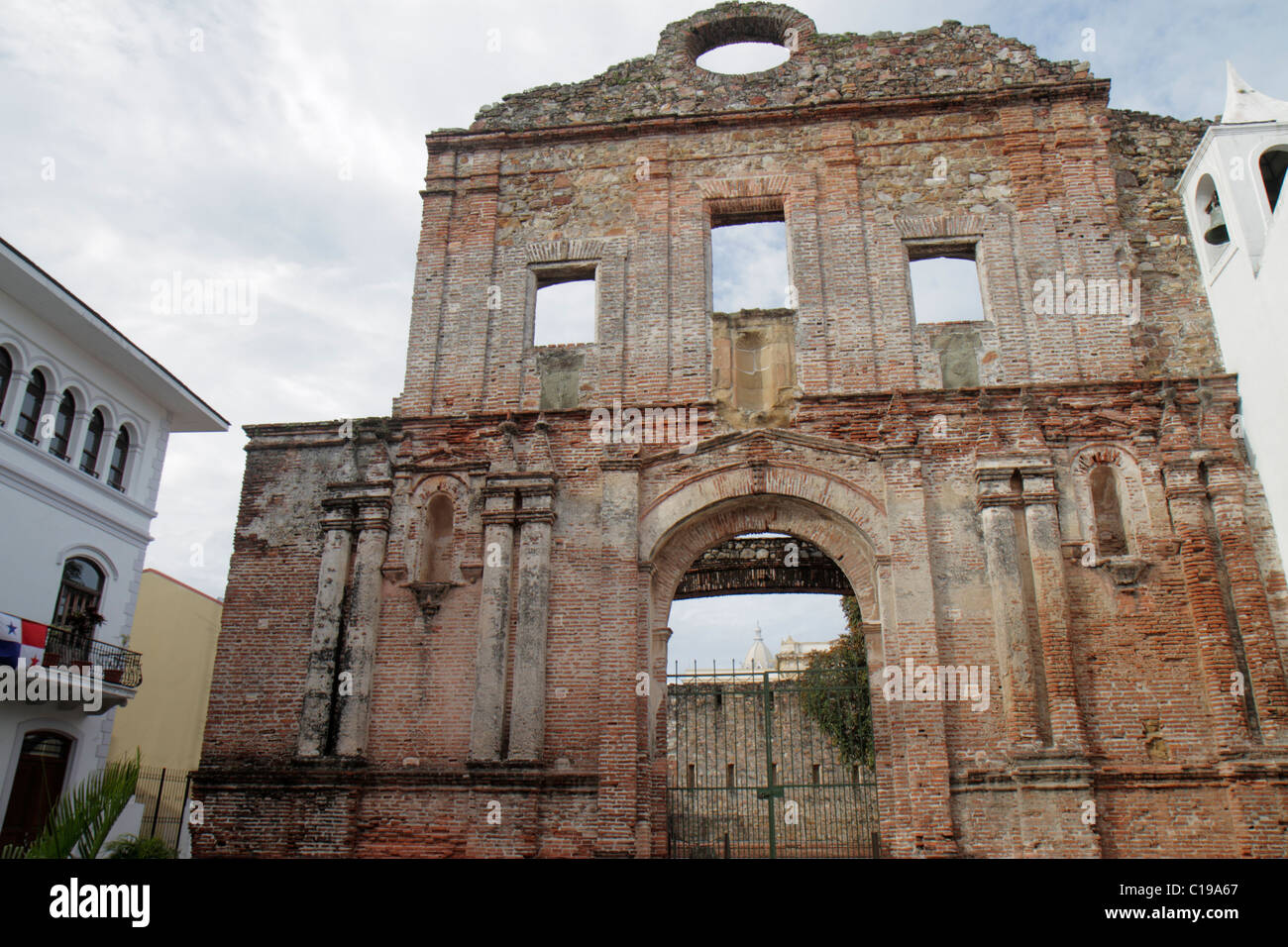 Panama,America latina,America centrale,Città di Panama,casco Viejo,San Felipe,Patrimonio dell'Umanità,quartiere storico,rovine,architettura coloniale,convento di Santo Domingo Foto Stock