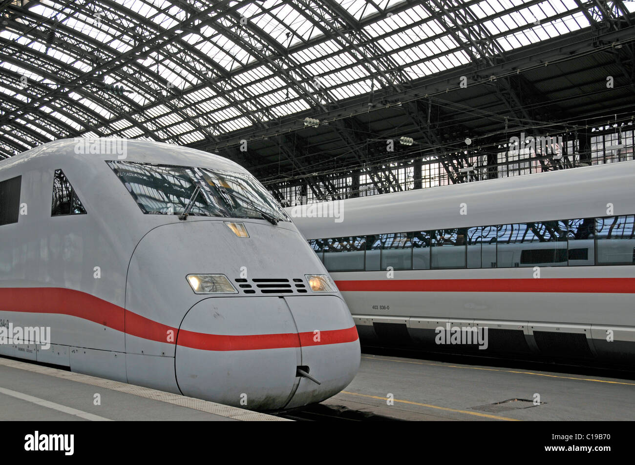 Power car di ghiaccio 2 treno, Colonia, nella Renania settentrionale-Vestfalia, Germania, Europa Foto Stock