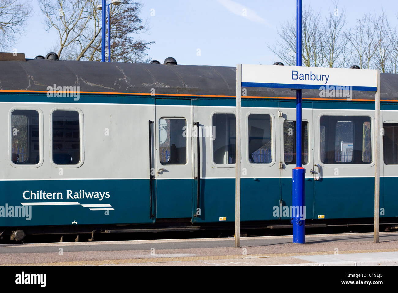 Banbury Stazione ferroviaria Oxfordshire Foto Stock