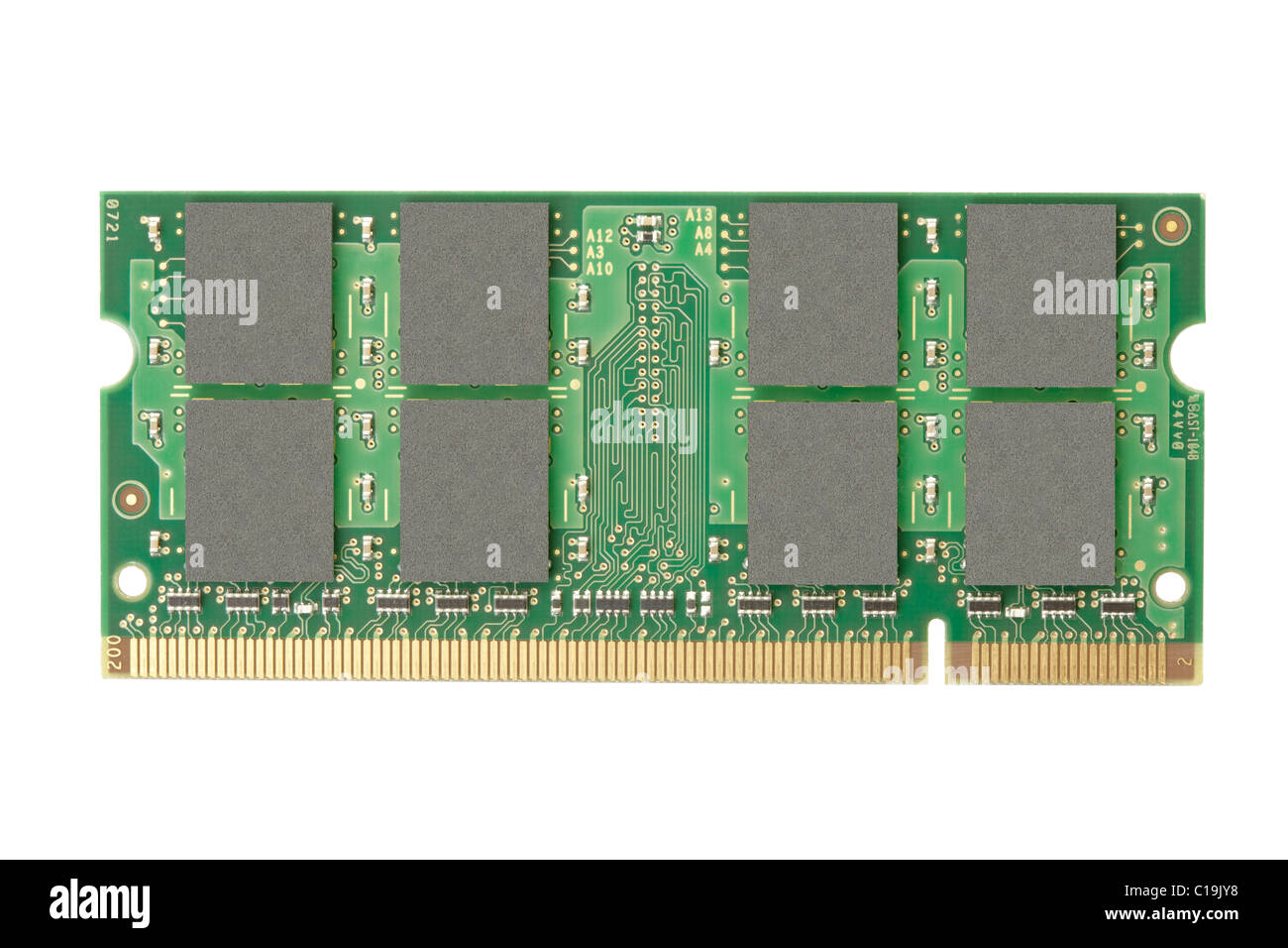 Memoria RAM isolati su sfondo bianco Foto Stock