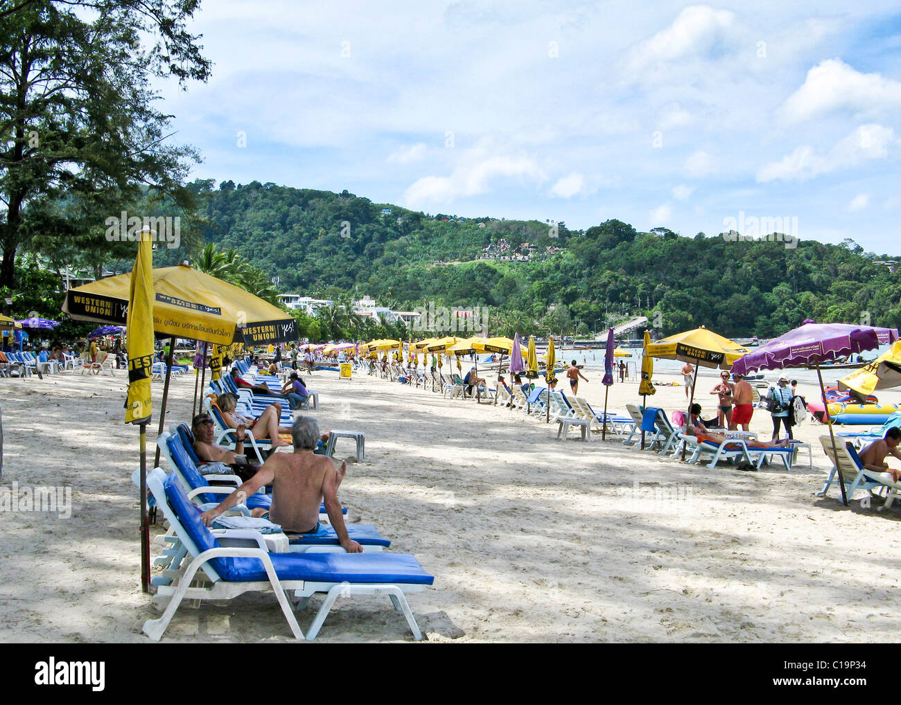 La spiaggia di Patong, Phuket, Tailandia, Foto Stock