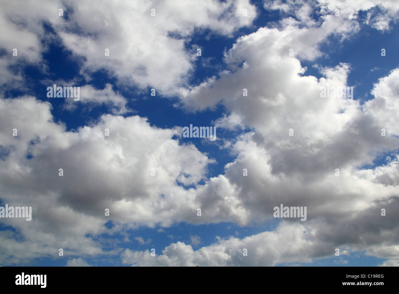 Bella estate cielo blu bianco nuvole perfetto Foto Stock