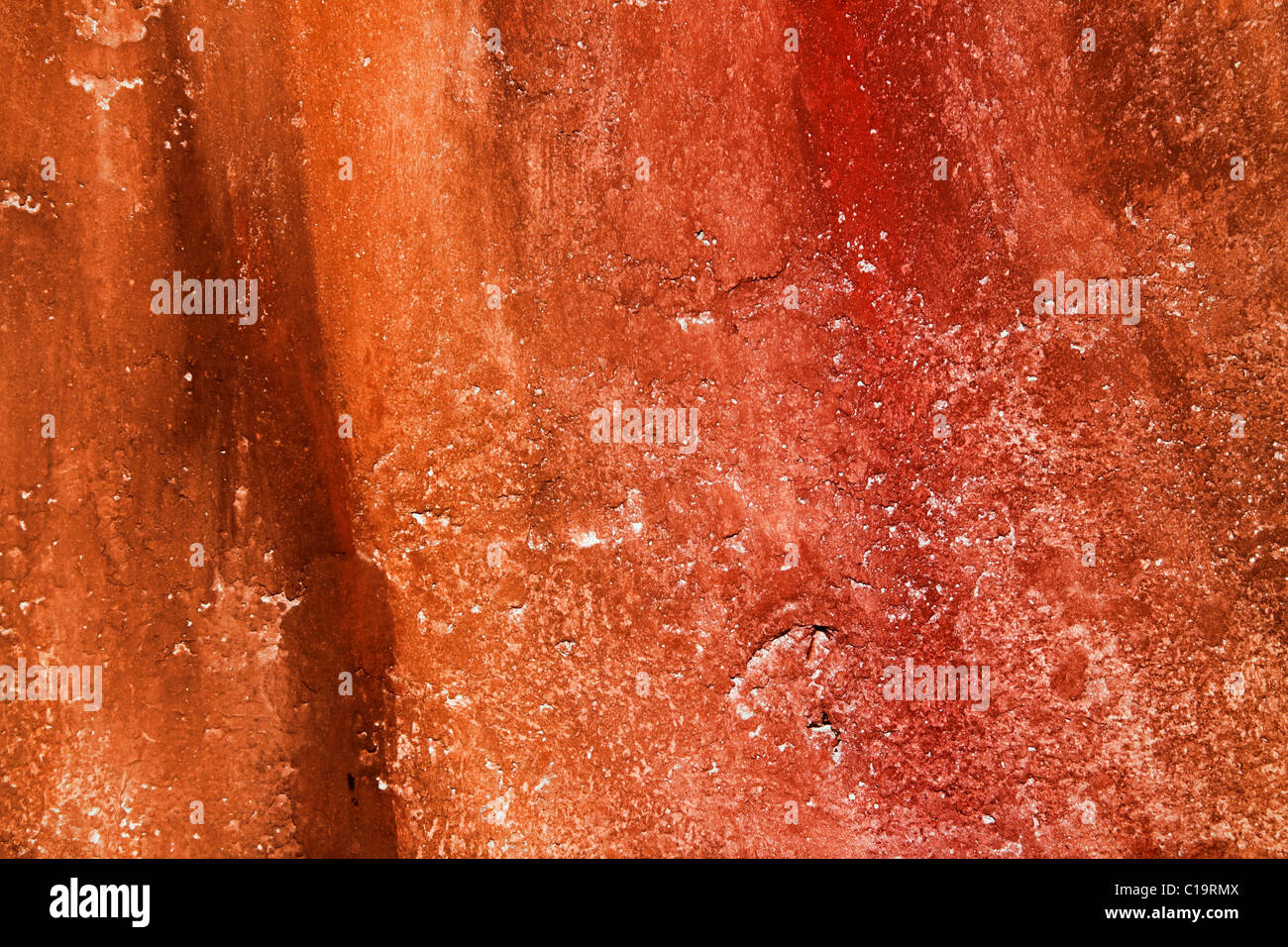 Grunge marrone rosso texture di parete dipinta di sfondo Foto Stock