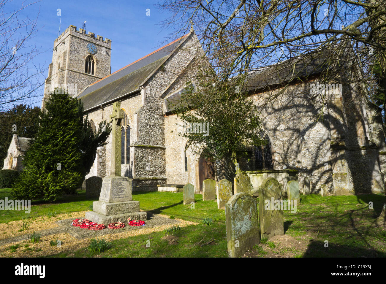 La chiesa di Santa Maria Vergine a Docking in Norfolk. Foto Stock