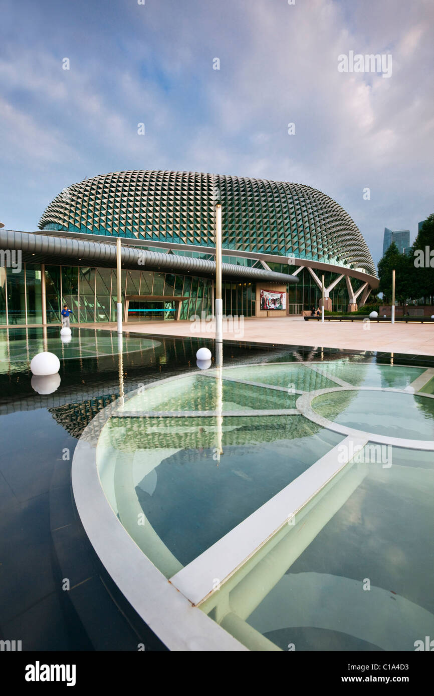 Esplanade - Il Teatro sulla Baia edificio, Marina Bay, Singapore Foto Stock